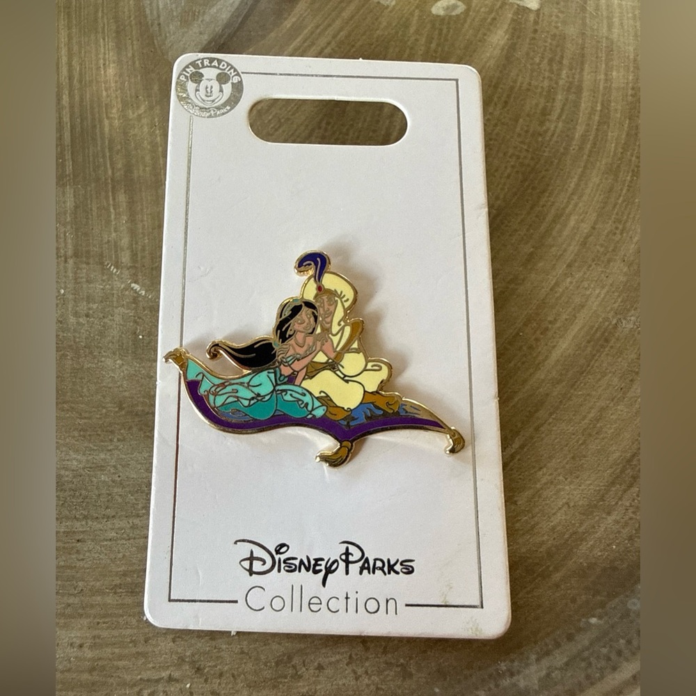 Princess Jasmine & Aladdin Magic Carpet Disney Collectible Pin